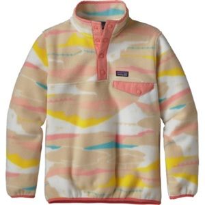 Patagonia girls lightweight snap-T fleece pullover